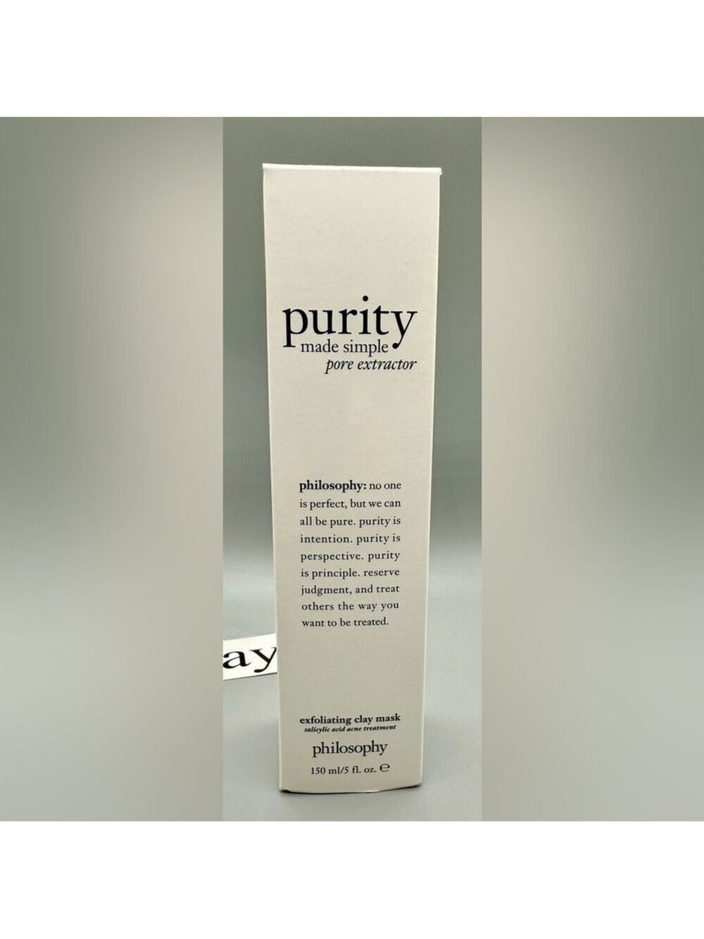 Philosophy Purity Made Simple "Pore Extractor/Clay Mask/ 5 oz. /NIB
